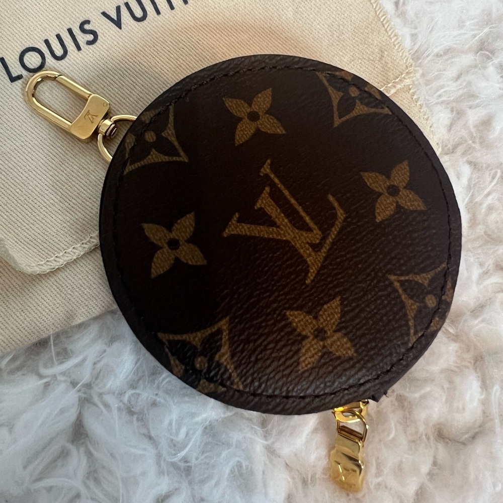💯 % Authenticate Louis Vuitton round coin purse